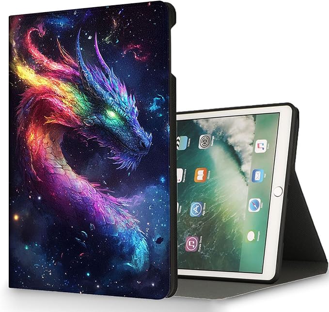 for Microsoft Surface Pro 8-13" 2021 Tablet Case,Auto Wake/Sleep,Adjustable Stand Protective Cover - Cute Dragon