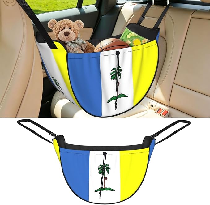 Flag of Penang Car Seat Organizer-Backseat Storage Bag for Travel | Waterproof Durable. Holds Snacks Gear Essentials. Fits Most Cars.