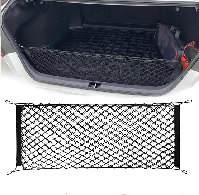 Car Nets Cargo Net Trunk Bed Organizer Mesh Storage Net Truck Accessories Bed Grocery Holder For SUV Car Pickup Truck Bed Cargo Net (B Net)