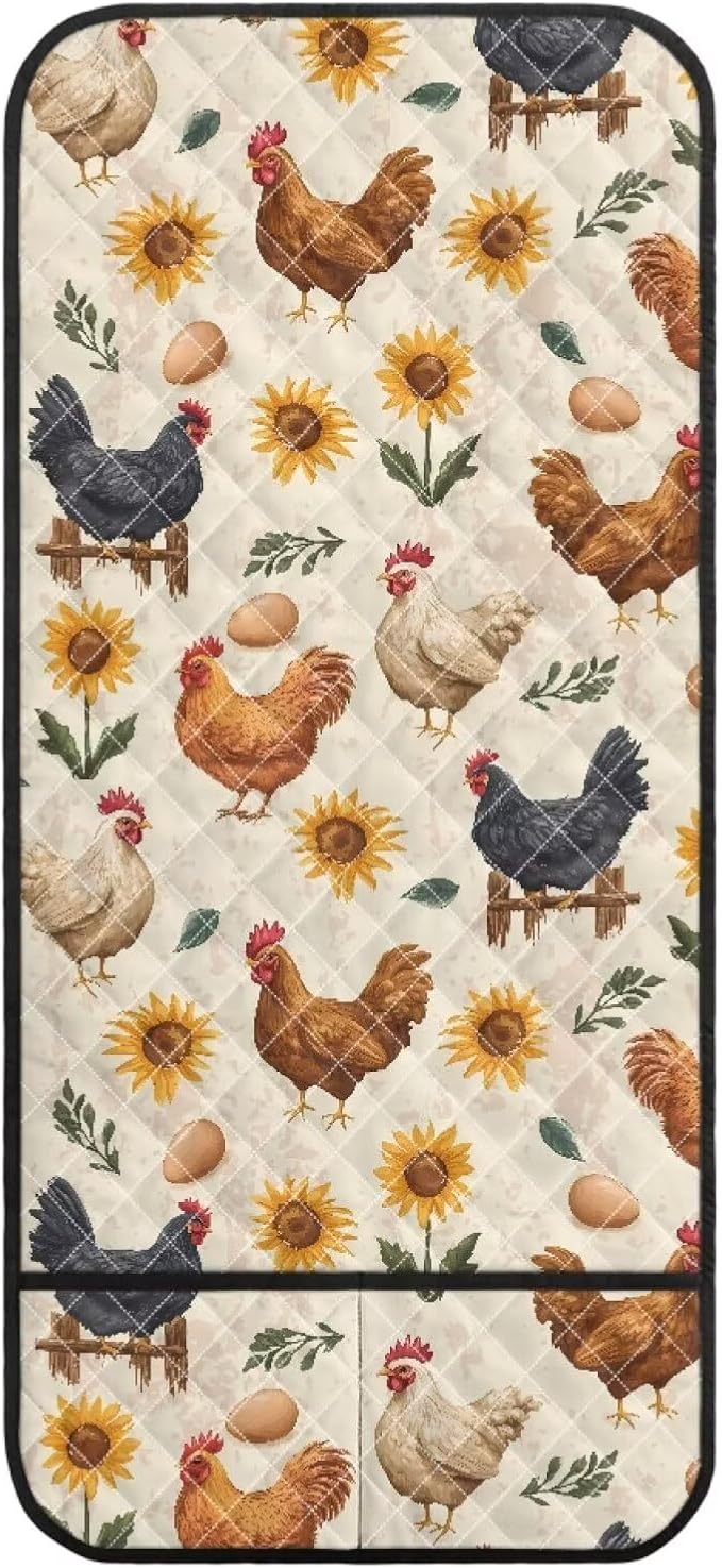 Rooster Sofa Arm Covers for Couch Stretch Armrest Covers Easy to Clean Armchair Cover Sofa Armchair Slipcovers Recliner SofaArm Protector