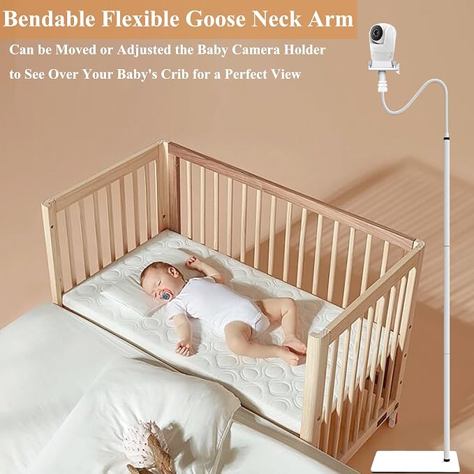 Baby Monitor Camera Floor Stand Holder Mount Compatible with VTech/HelloBaby/Nanit Pro/Momcozy/iFamily/OKAIDI/Blemil/Motorola/Leapfrog/nooie IPC100/Infant Optics/ANMEATE/Flexible Holder Stand