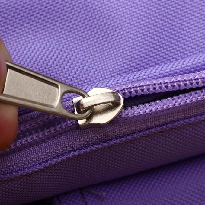 Purple Oxford Fabric Stroller Hanging Storage Bag with Multi-pocket Compact Design for Stroller and Cart Handle, Space Saving Organizer for Outgoings and Business Trips