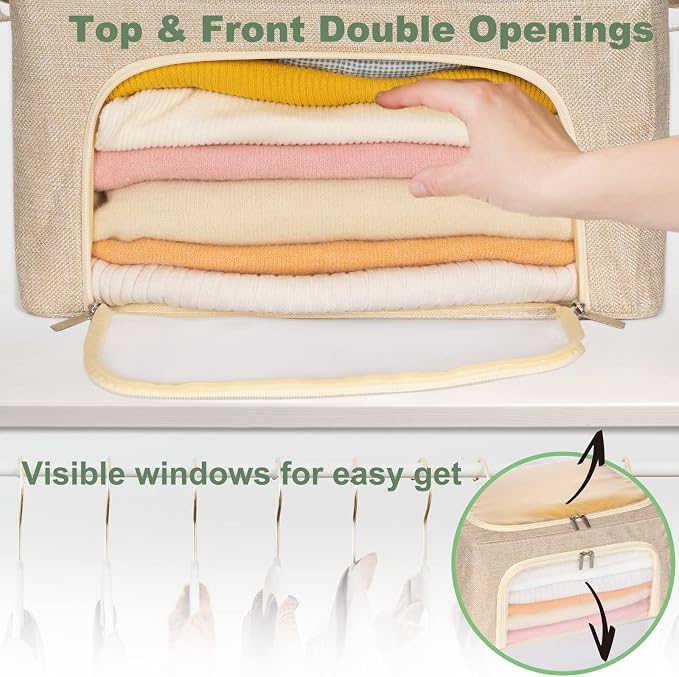 22L Cashmere Sweater Storage Bag And Natural Cedar Ball | BREATHABLE Cashmere Protection Pouch Friendly For Merino Wool/Knit Sweater Storage for Closet Shelf Stackable Knitwear Wool Clothes Organizer