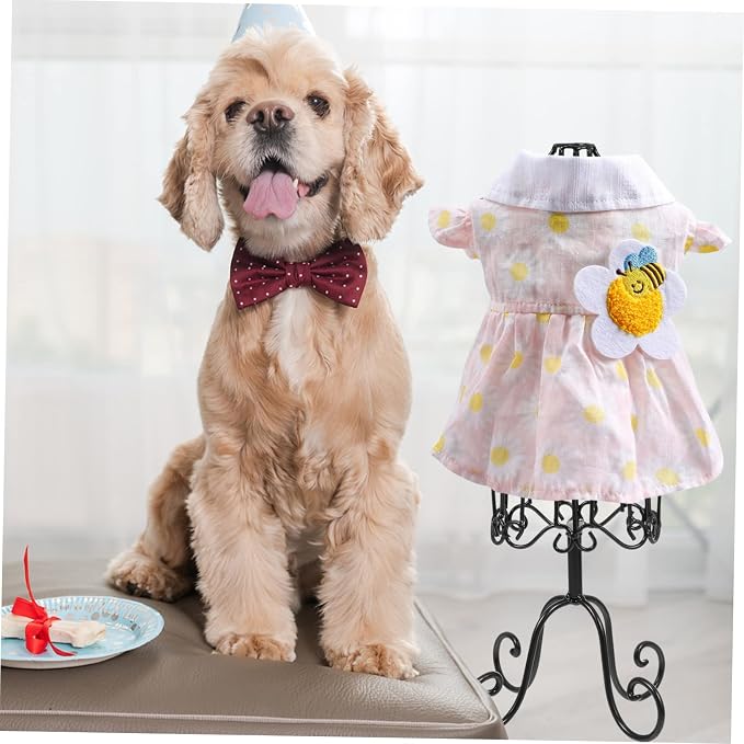 Cabilock Iron Pet Mannequin Body Display Stand for Dog and Cat Clothes Garment Rack for Pet Apparel Storage and Fashion Showcase Lightweight and Portable Form Holder