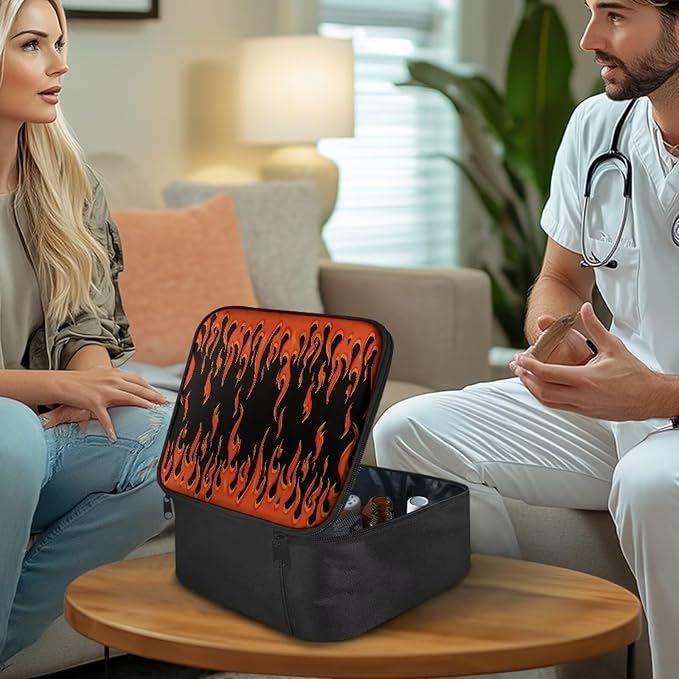 Rnyleeg Fire First Aid Bag Empty for Men Emergency Medical Kit First Aid Kit for Home Portable Medical Bag for Travel