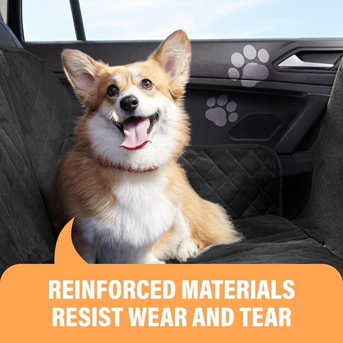 Active Pets Pink XL Dog Car Hammock Back Seat Cover, Waterproof Backseat Cover Protector for Truck Bench Rear of Sedans or SUVs, Essential Pet Supplies Vacuum or Wipe Clean, Machine Washable