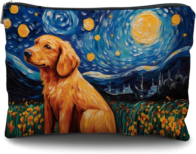 Golden Retriever Makeup Bag - Perfect Mom Gift For Women