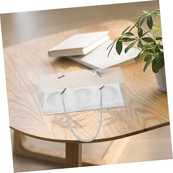 CIYODO Pet Storage Boxes Simple Elegant Design with String White 5pcs Portable Better Protection Effect, Bulk Packing Boxes for Wedding and Birthday
