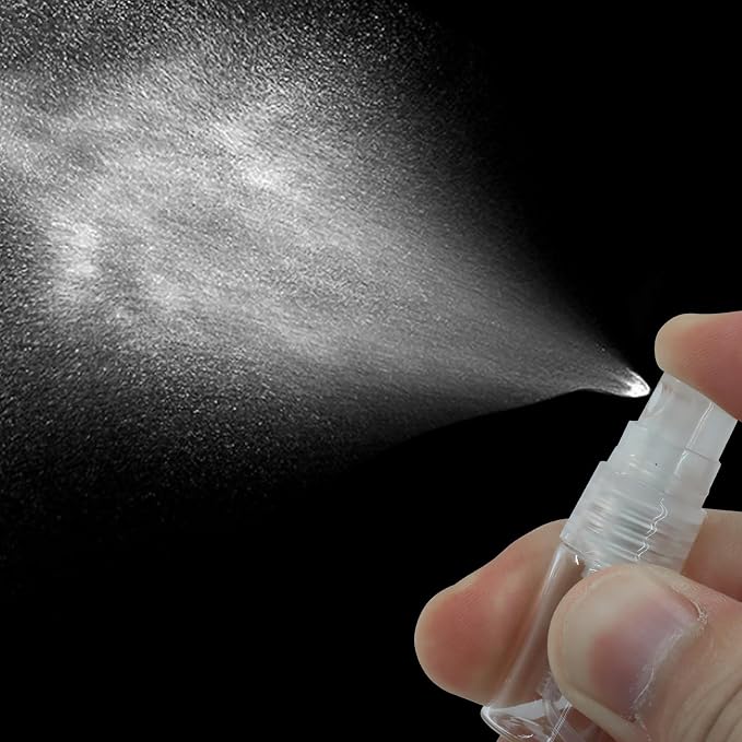 2ml Mini Spray Bottle, 10 Pack Glass Refillable | Fine Mist Travel Atomizer, For Fragrance Oils & Perfume, Small Sample Containers, Clear