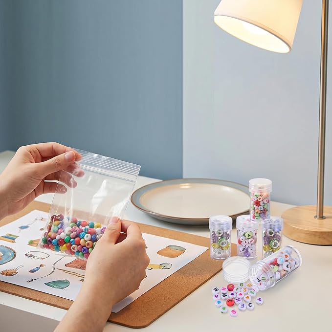 2 Pack 60 Grids Bead Organizers and Storage Diamond Art Storage | Durable Pet Material, Portable Diamond Art Storage, Small Storage Container, for Beads Seeds Glitter Rhinestones