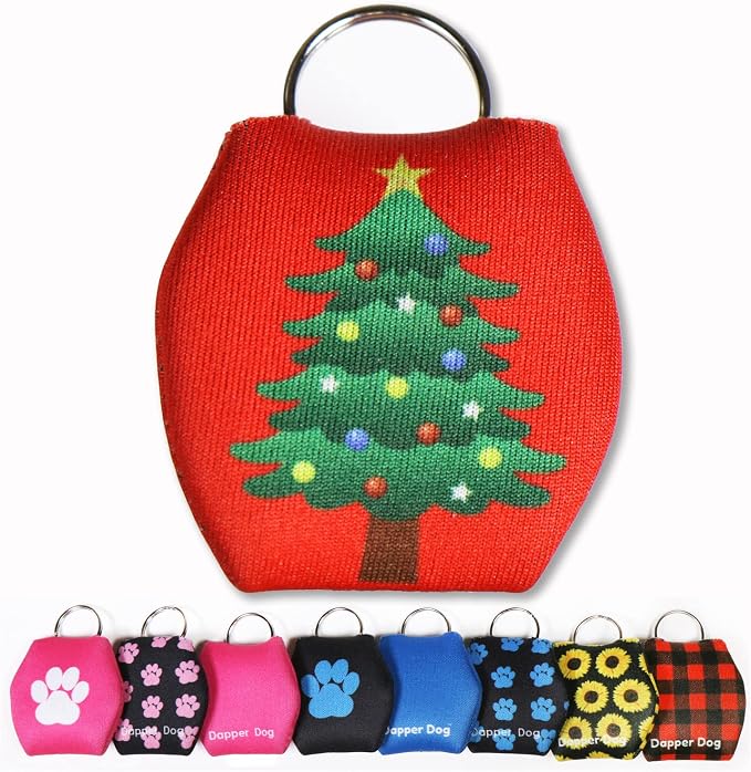 Dapper Dog - Dog Tag Silencer with Tag Ring (Christmas Tree)