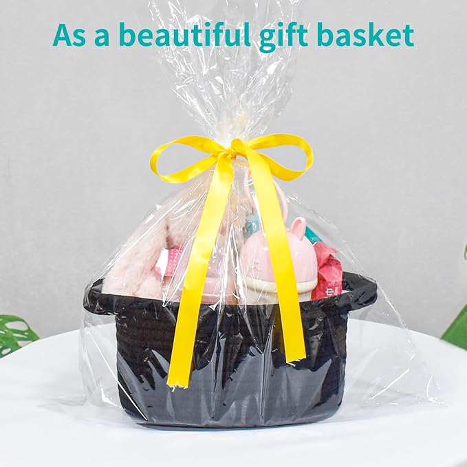 ABenkle Small Storage Basket, Mini Basket, Cute Tiny Cotton Rope Woven Shelf Basket, Boho Decorative Toy Storage Bin Gift Basket