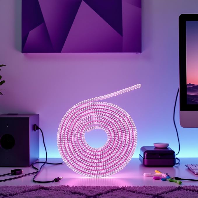 Spiral Cable Protector,Chargers Data Cable Protect Sleeve,Headphone Cable Saver for Phone Earphone USB Data Cableor for Prevent Pets from Biting The Cable Sleeves Cord Management (Laser Purple)