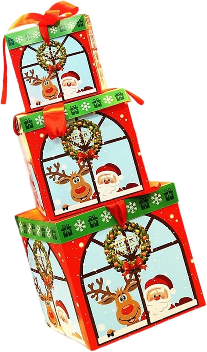 Foldable PVC Christmas Tree Base Box Holiday Decoration & Compact Storage Christmas Tree Gift Box