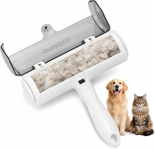 Pet Hair Lint Remover Brush, Reusable Lint Roller for Pet Hair,Self Clean Dog Cat Fur Removal Brush, from Carpet, Furniture, Rugs, Laundry, Bedding, Sofa-White