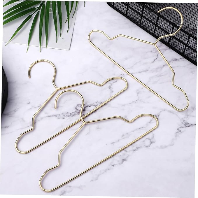 10Pcs Mini Dog Apparel Hangers Durable Hangers for Pet Clothes Nonslip Design Stylish Closet Organizer for Spaces
