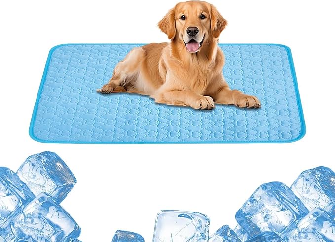 Pet Cooling Mat - Anti-Slip Sleeping Cushion for Puppy | Washable Summer Cat Cooling Pad for Puppy Kitten Floor Sofa Crate Home Travel Bedding Small Medium Dog Kennel