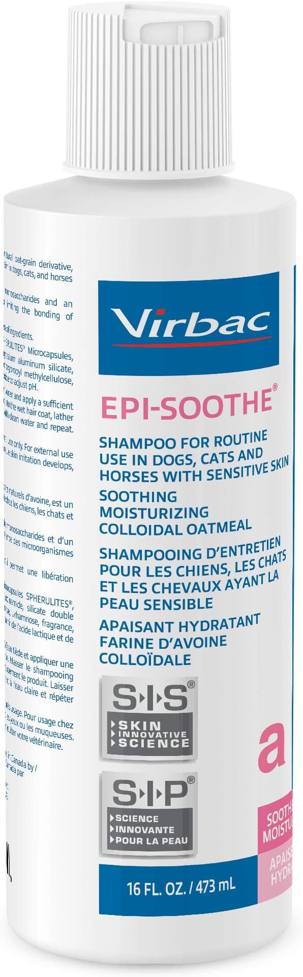 Virbac EPI-SOOTHE® Shampoo For Dogs, Cats & Horses (16 oz) - For Dry and Sensitive Skin