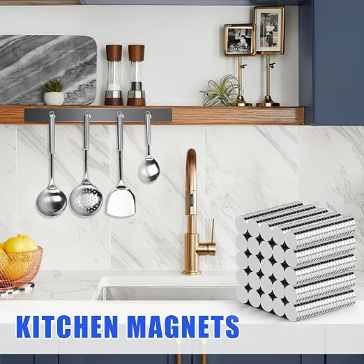 DIYMAG 500Pcs Small Refrigerator Magnets, 10x2mm Round Rare Earth Magnet | Mini Tiny Neodymium Strong Magnets for Crafts, DIY, Fridge, Miniatures, Whiteboard, Office, Kitchen, Dry Erase Board