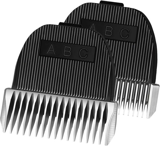 Petsaunter 2 PCS(3mm+6mm) Guard Length Replacement Dog Clipper Blade, Low Noise Trimmer for Grooming, Sharp Titanium-Ceramic Blade