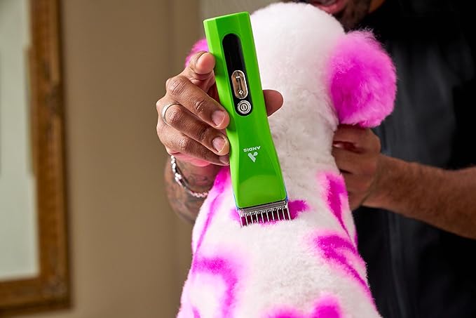 Andis 563231 ProClip 5-in-1 Adjustable Blade Cord/Cordless Pet Hair Clipper, 5 Blade Settings, 5 Speeds, Feather Light, Digital Display Screen, Green