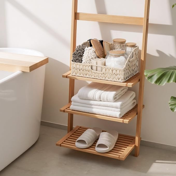 GRANNY SAYS Wicker Storage Baskets for Shelves, Large Wicker Basket | Wicker Storage Baskets for Pantry, Open Front Basket for Shelves, Kitchen Storage Baskets, Decorative Basket for Home Decor