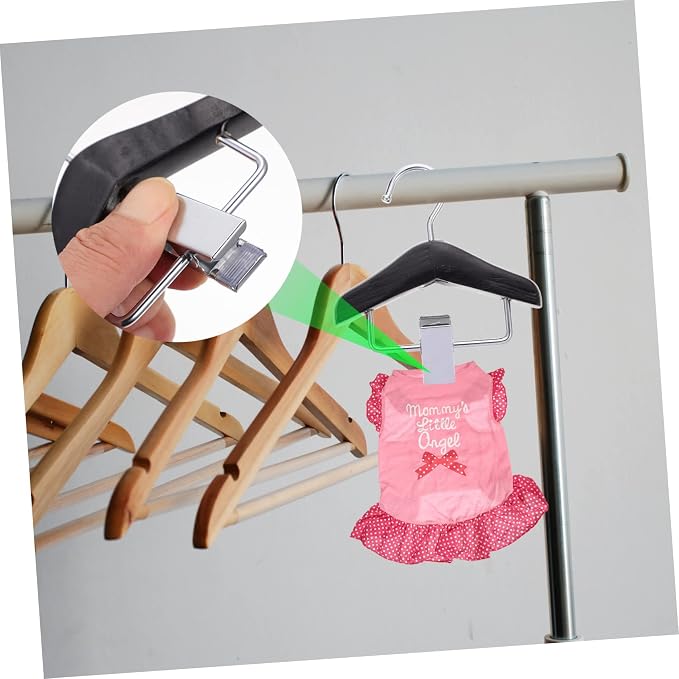 BESPORTBLE Pet Clothes Hanger Rack Durable Plastic Dog Apparel Organizer with Arc Design to Prevent Deformation Hanging Pet Clothing and Accessories