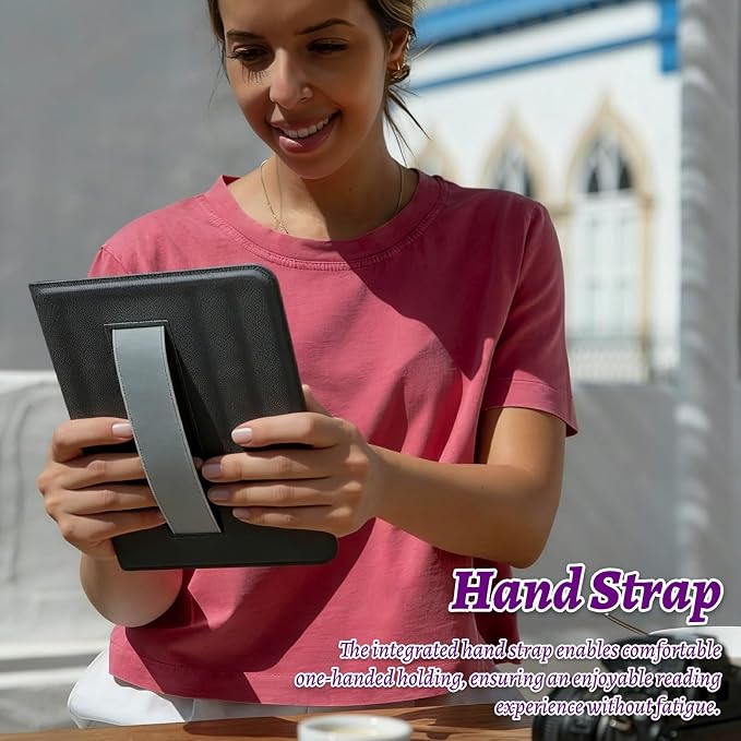 Rotating Handle Case for Samsung Galaxy Tab A8 10.5" 2022 (SM-X200/X205/X207), 360 Degree Swivel Kickstand with Magnetic Closure Shockproof Leather Cover for Women Men, Turtle Pink Flower