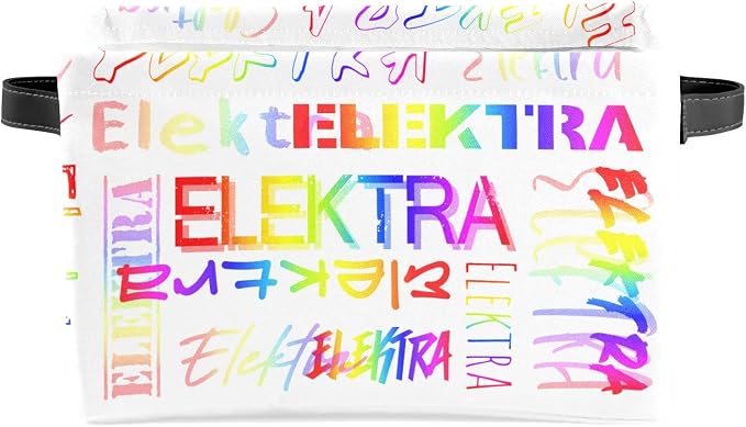 Personalized Storage Bins with Name Custom Kids Storage Basket Cubes Organizer with Handles for Organizing Boys and Girls Toys Shelf Closet Nursery Baskets Boxes, 1 Pack