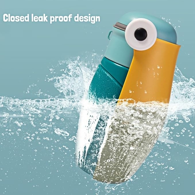 Dog Water Bottle Portable Puppy Travel Foldable Water Bottle Leak Proof Water Dispenser for Pet Cats Walking Hiking Travel Food Grade Plastic-White 16 oz