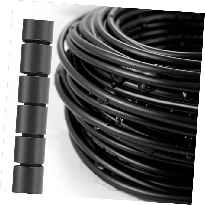 NUOBESTY Spiral Cable Organizer Wrap Tube for Efficient Wire Management Coiled Design Prevents Damage from Pets for Home Office and Garage Use