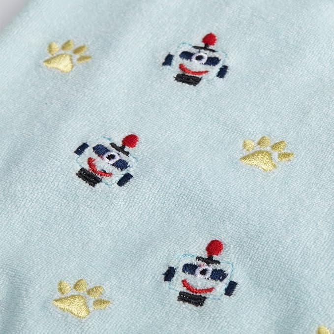 Blueberry Pet Pack of 2 Soft & Comfy Terry Cotton Pastel Blue Affection Sleep & Play Dog Pajamas & Tank Top T Shirt, Back Length 8", Clothes for Puppies & Cats