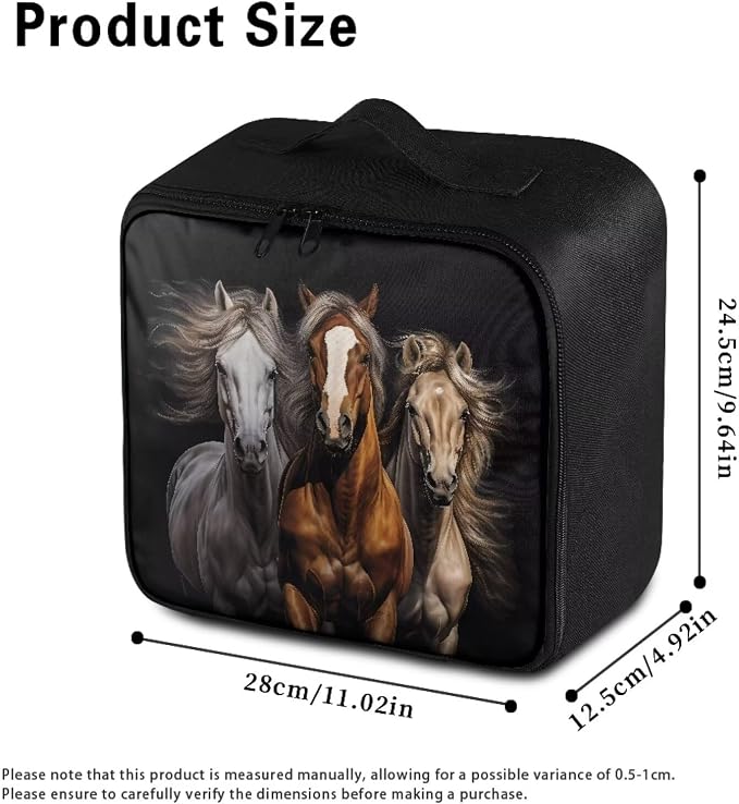 Rnyleeg Horse First Aid Kit Bag Portable First Aid Kits for Businesses Medium Emergency Medical Kit for Home Medicine Storage Bag