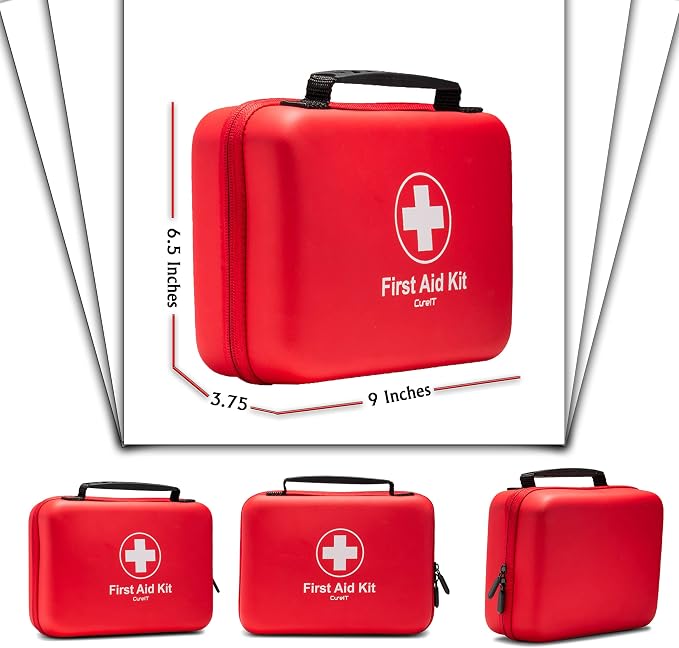 First Aid Kit 230 piece, Waterproof, for Indoor and Outdoor | Ideal For Home, Car, Hiking and Boating