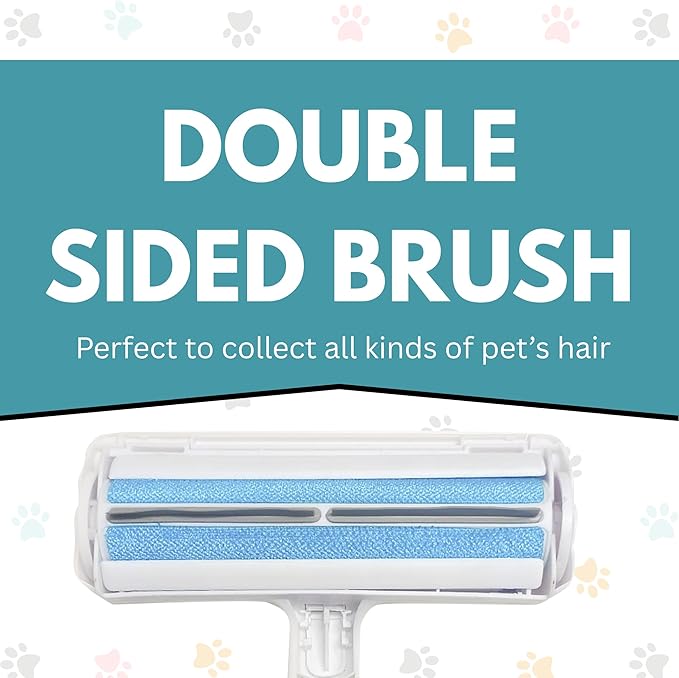CrafTreat Reusable Pet Hair Remover Roller for Furniture & Couch, Dog and Cat Fur Removal Tool, Lint Roller for Sofa, Car Seats, Bedding & Clothes