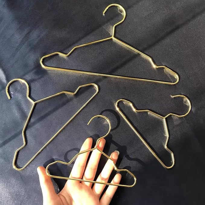ORFOFE 4pcs Pet Clothes Hangers for Dogs Cats Iron Hanging Rack Non- Design for Organizing Pet Apparel Random Colors