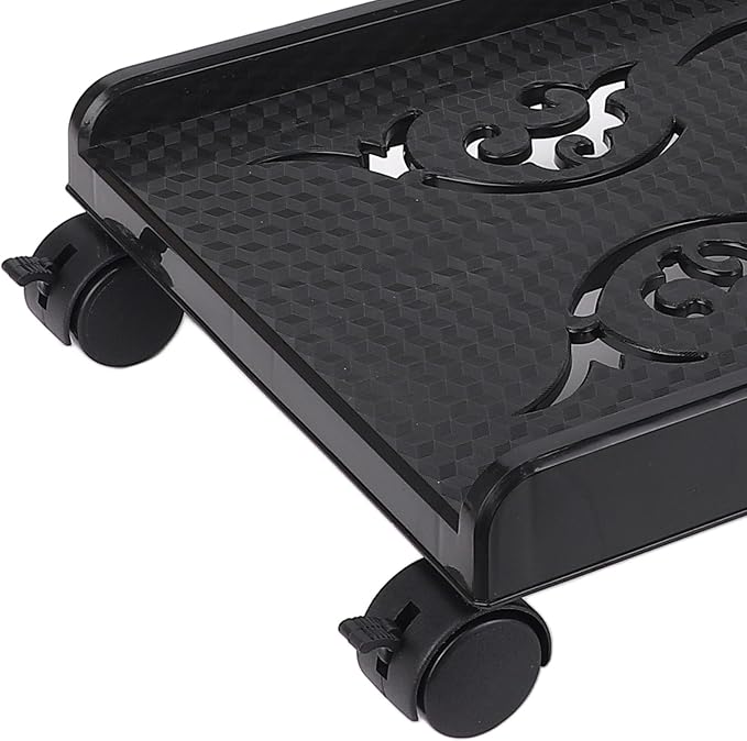 Generic CPU Stand Under Desk Easy Assembly Strong Load Bearing for PC, Pet Bowl Holder, Tool Organizer ABS 18.11x9.65x3.15in