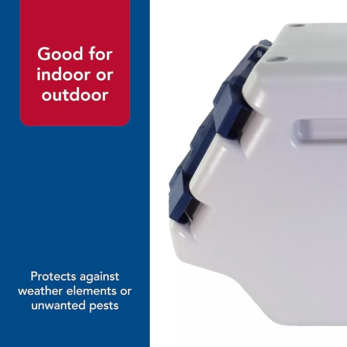 Coastal Pet Bergan Stack-n-Stor Food Storage - Stackable Dog & Cat Food keeping Container - Outdoor Vault to Protect from Pests & Weather - Durable Storage Bin - 9 Gallons