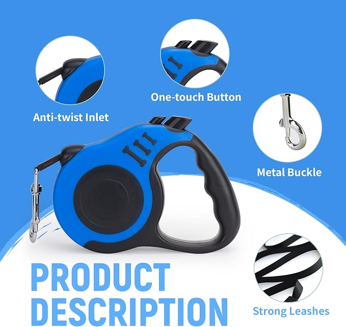 Retractable Dog Leash Automatic Telescopic Tractor Dog Tape