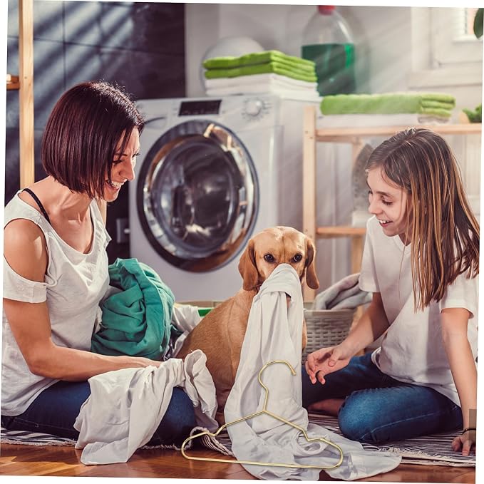 Abaodam 3Pcs Sturdy Dog Clothes Hangers Durable Pet Apparel Organizers Compact Lightweight Pet Clothing Holders for Neat Storage