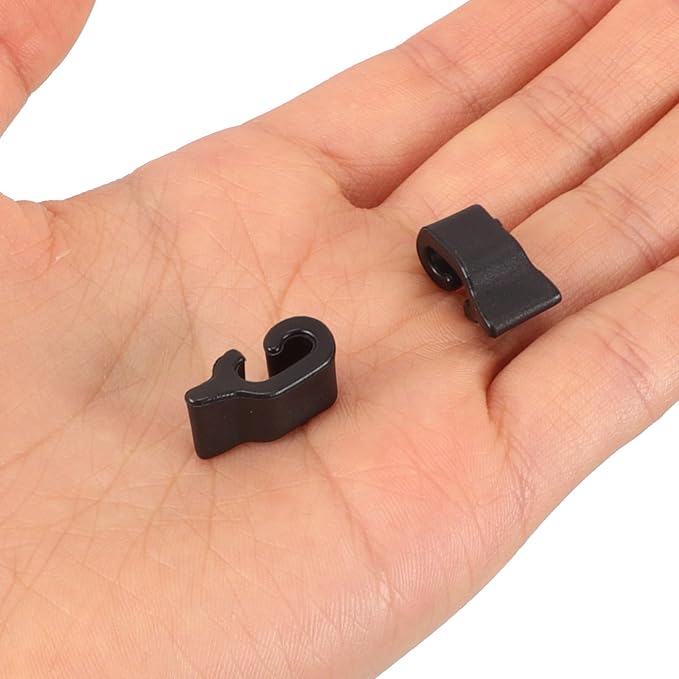 Baluue 40pcs Black Plastic Door Cage Latches for Pet Crates with Compact and Versatile Design, Wire Cage Buckle Clips Fasteners Suitable for Animal Enclosure and Storage Organization