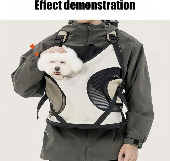 Travel Pet Carriers Bag with Adjustable Strap Breathable Chest Bag for Daily Walking Cats Small Dog Front Carrying Bags