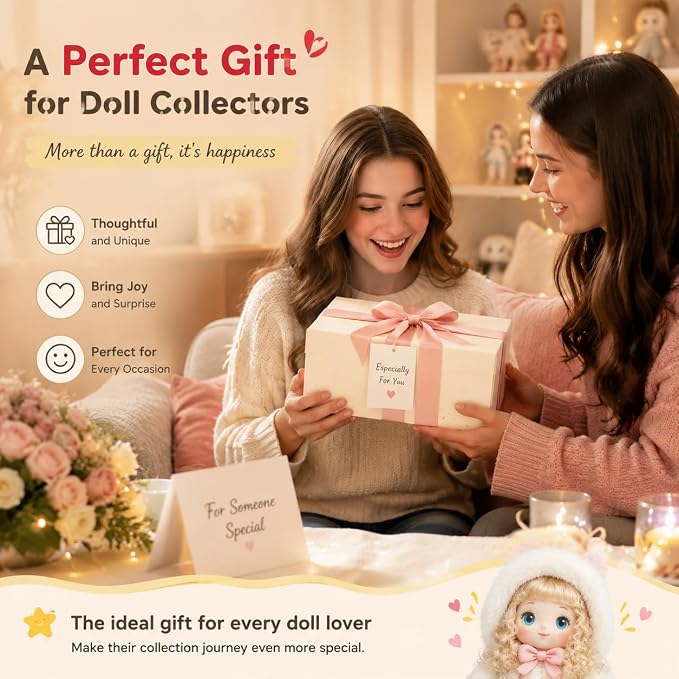 Dustproof Hangingcute Doll Storage Display Organizer with Clear PVC Cover | Cute Doll Storage Bag,High-Contrast Fabric Plush Figure Wall Holder for Labubu Molly Dimoo,Gift for Doll Collectors