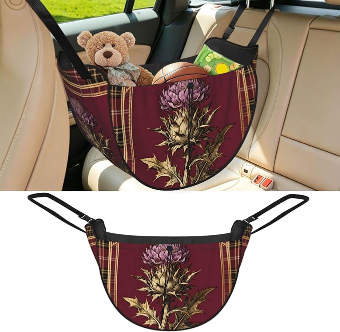 thistle Car Seat Organizer-Backseat Storage Bag for Travel | Waterproof Durable. Holds Snacks Gear Essentials. Fits Most Cars.