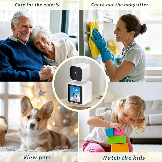 Two-Way Video Camera,Pet Dog Camera 1080P Dome Camera CS10