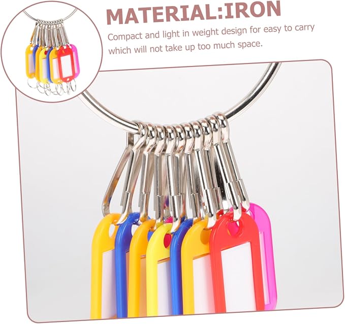 DOITOOL 2sets Multi-Functional Key Tag for Organization Key Identification Labels for Easy Luggage and Pet