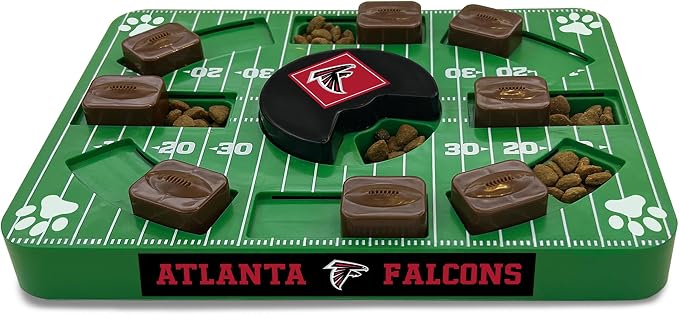 Pets First NFL Atlanta Falcons Puzzle Toy, Puzzle Treat Dog Toy, Interactive Dog Treat Toy, Dog Puzzle