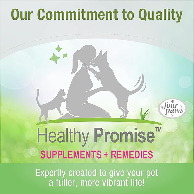 Four Paws Healthy Promise Grooming Soothing Pet Ear Wash Cleaner for Dogs and Cats, Odor Reducing & Itch Relief, 4 oz.