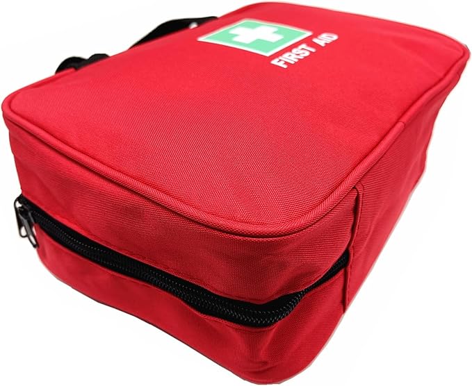First Aid Bag Empty Medical Bags Travel Rescue Pouch First Responder Storage Compact Survival Medicine Bag for Car Home Office Kitchen Sport Outdoors Field Trips (Red)