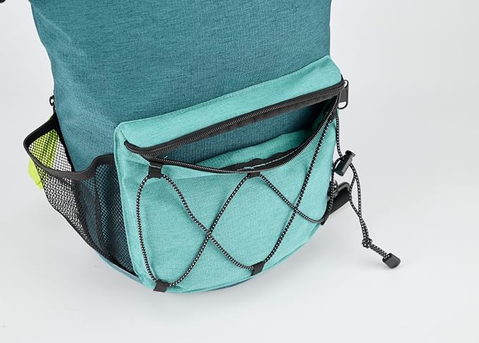 Waterproof Roll Top Pet Dog Food Travel Organizer Storage Bag Trash Bag Dispenser for Trips Outdoor Camping Free 350ml Portable Folding Bowl, 30 Cups / 10 lbs Large (Blue)